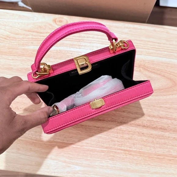 Brandon Blackwood Slim Trunk - Hot Pink Satin - Picture 3 of 4